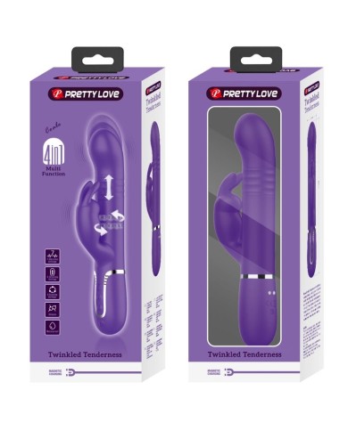 PRETTY LOVE - COALE VIBRATEUR RABBIT 4 EN 1 VIOLET