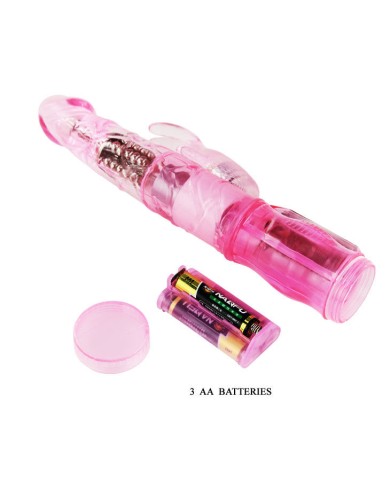 BAILE - MINI ROTATEUR LAPIN ROSE AVEC SUPERSTIMULATEUR