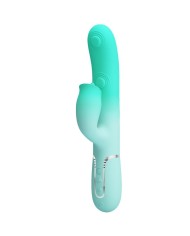 PRETTY LOVE - VIBRATEUR LAPIN MULTIFONCTION GIGI VERT AQUA