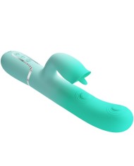 PRETTY LOVE - VIBRATEUR LAPIN MULTIFONCTION GIGI VERT AQUA