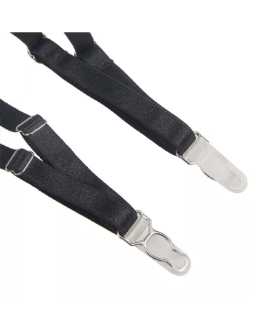 SUBBLIME - 954154 BODY AVEC PORTE-JARRETELLES NOIR L/XL