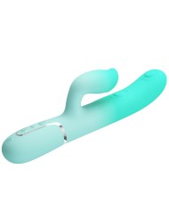 PRETTY LOVE - VIBRATEUR LAPIN MULTIFONCTION GIGI VERT AQUA