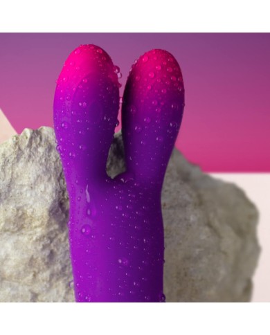 ROCKS-OFF - GLO-GIRL BUNNY VIBRATEUR FLEXIBLE VIOLET
