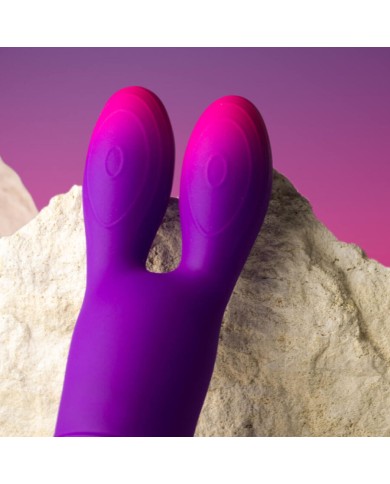 ROCKS-OFF - GLO-GIRL BUNNY VIBRATEUR FLEXIBLE VIOLET