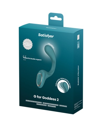 SATISFYER - G FOR GODDESS 2 BOUTEILLE VIBRATEUR LAPIN VERTE