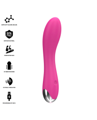INTENSE - VIBRATEUR CHER AVEC 20 MODES DE MOUVEMENTS ET EMBOUTS INTERCHANGEABLES