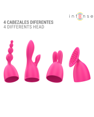 INTENSE - VIBRATEUR CHER AVEC 20 MODES DE MOUVEMENTS ET EMBOUTS INTERCHANGEABLES