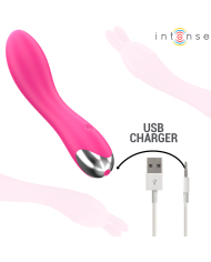 INTENSE - VIBRATEUR CHER AVEC 20 MODES DE MOUVEMENTS ET EMBOUTS INTERCHANGEABLES