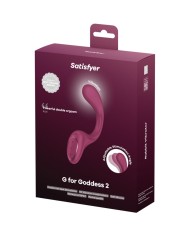 SATISFYER - G FOR GODDESS 2 BOUTEILLE VIBRATEUR LAPIN BORDEAUX