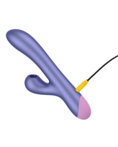 ROMP - PULSE VIBRATEUR DOUBLE POINT G RABBIT BLEU ÉLECTRIQUE