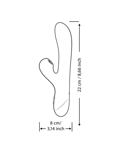ROMP - PULSE VIBRATEUR DOUBLE POINT G RABBIT BLEU ÉLECTRIQUE
