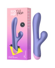 ROMP - PULSE VIBRATEUR DOUBLE POINT G RABBIT BLEU ÉLECTRIQUE