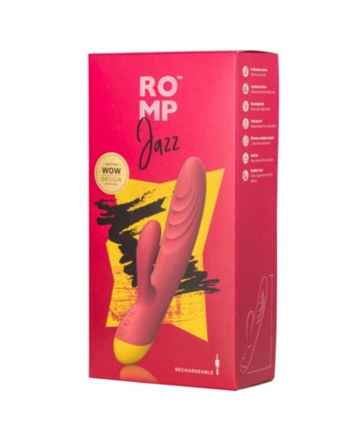 ROMP - JAZZ VIBRATEUR LAPIN RECHARGEABLE ROUGE