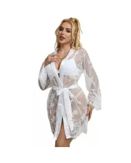 SUBBLIME - 954376 CHEMISE DE NUIT À MANCHES LONGUES À MOTIF FLORAL BLANC L/XL SUBBLIME - 954376 CHEMISE DE NUIT À MANCHES LONGUES À MOTIF FLORAL BLANC L/XL