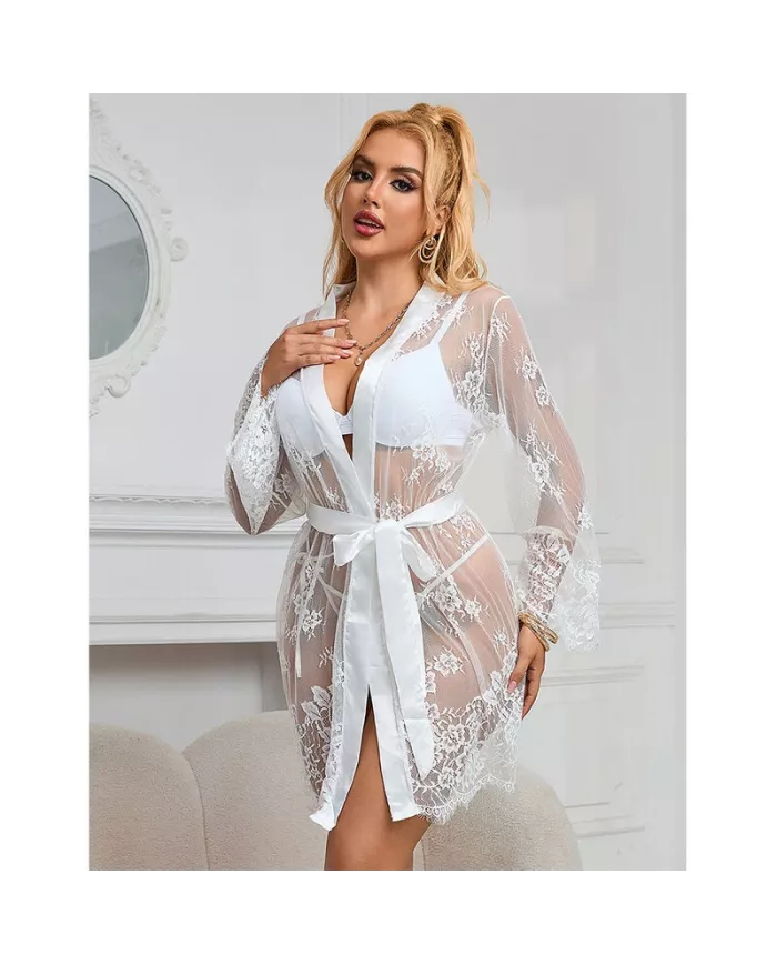 SUBBLIME - 954376 CHEMISE DE NUIT À MANCHES LONGUES À MOTIF FLORAL BLANC L/XL SUBBLIME - 954376 CHEMISE DE NUIT À MANCHES LONGUES À MOTIF FLORAL BLANC L/XL