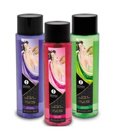 SHUNGA - GEL BAIN & DOUCHE CERISE GIVRÉE 370 ML