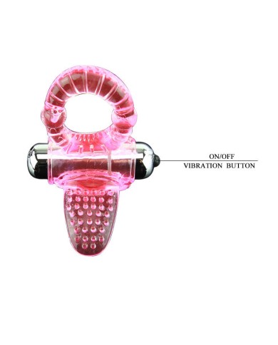 BAILE - ANNEAU PÉNIS VIBRATEUR ROSE SWEET ABS 10 RYTHMES