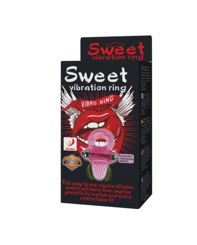 BAILE - ANNEAU PÉNIS VIBRATEUR ROSE SWEET ABS 10 RYTHMES