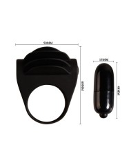 PRETTY LOVE - ANNEAU VIBRATEUR NOIR CHESTER