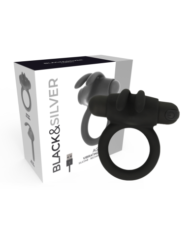 BLACK&SILVER- BAGUE AGRON 2.O