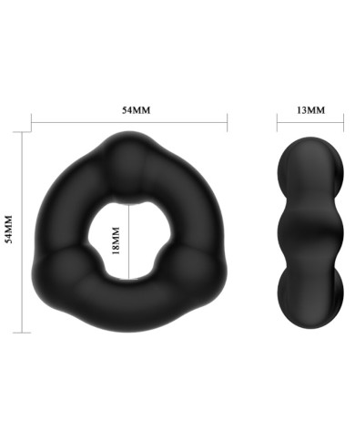 CRAZY BULL - BAGUE EN SILICONE ULTRA DOUX AVEC NODULES