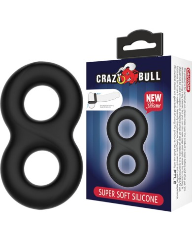 CRAZY BULL - BAGUE EN SILICONE DOUBLE INFINITY