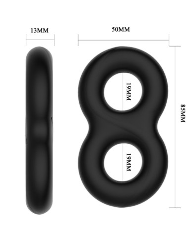 CRAZY BULL - BAGUE EN SILICONE DOUBLE INFINITY