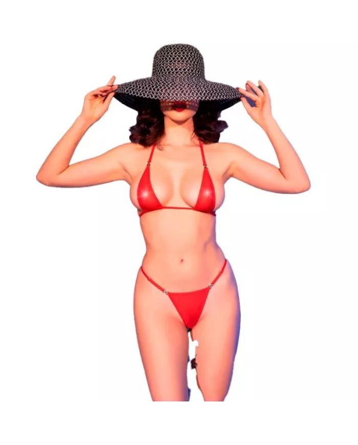 CHILIROSE - CR 4840 MICRO BIKINI ROUGE S/M CHILIROSE - CR 4840 MICRO BIKINI ROUGE S/M