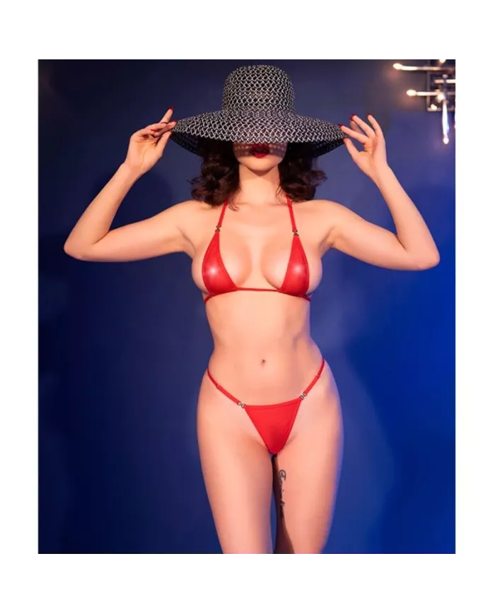 CHILIROSE - CR 4840 MICRO BIKINI ROUGE S/M CHILIROSE - CR 4840 MICRO BIKINI ROUGE S/M