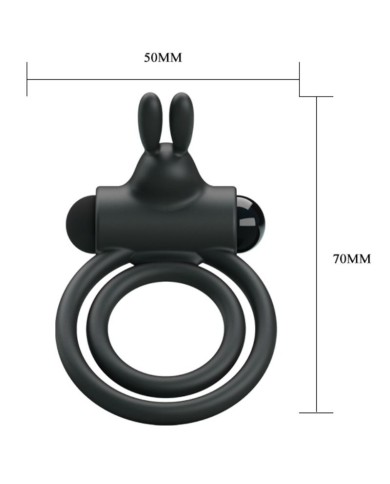 PRETTY LOVE - ANNEAU VIBRATEUR EN SILICONE OSMOND