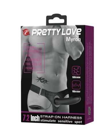 PRETTY LOVE - MYRON AVEC VIBRATION ET GODE CREUX
