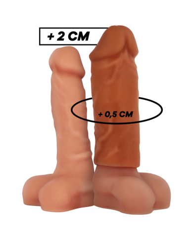 VIRILXL - EXTENSION DE PÉNIS MARRON EN SILICONE LIQUIDE V3