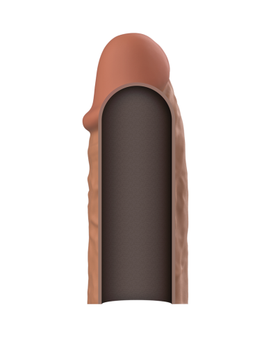 VIRILXL - EXTENSION DE PÉNIS MARRON EN SILICONE LIQUIDE V3