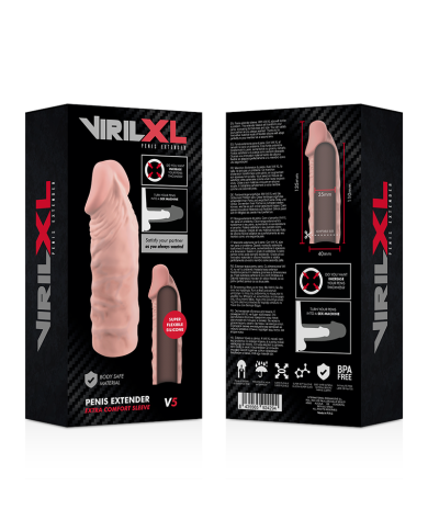 VIRILXL - EXTENSION NATURELLE DU PÉNIS EN SILICONE LIQUIDE V5