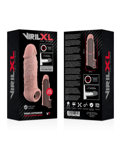 VIRILXL - EXTENSION NATURELLE DU PÉNIS EN SILICONE LIQUIDE V7