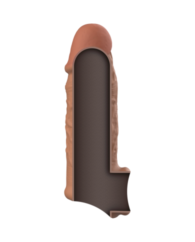 VIRILXL - EXTENSION DE PÉNIS EN SILICONE LIQUIDE V7 MARRON