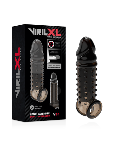 VIRILXL - EXTENSION ET GAINE DE PÉNIS V11 NOIR