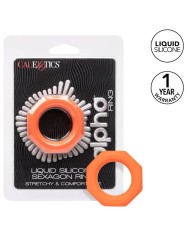 CALEXOTICS - BAGUE ALPHA SEXAGON ORANGE
