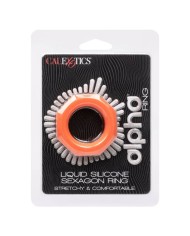 CALEXOTICS - BAGUE ALPHA SEXAGON ORANGE