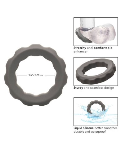 CALEXOTICS - BAGUE ALPHA ERECT GRIS