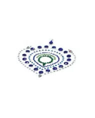 BIJOUX - INDISCRETS FLAMBOYANT BLEU&VERT BIJOUX - INDISCRETS FLAMBOYANT BLEU&VERT