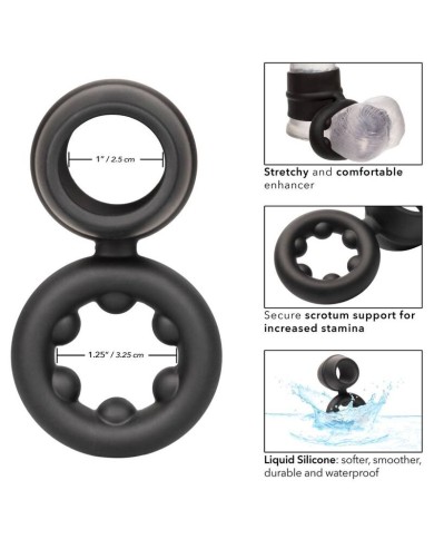 CALEXOTICS - BAGUE ALPHA DUAL MAGNUM NOIR