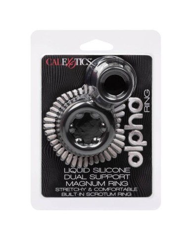 CALEXOTICS - BAGUE ALPHA DUAL MAGNUM NOIR