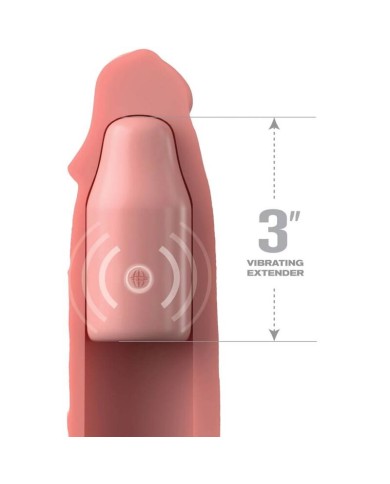 FANTASY X- TENSIONS - PIPEDREAMS MANCHE 22,86 CM + PLUG 7,62 CM REMOTE SKIN