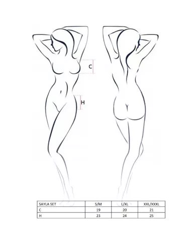 PASSION - ENSEMBLE FEMME SAYLA NOIR TAILLE L/XL