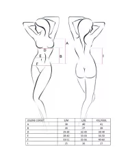 PASSION - FEMME JOLENE CORSET NOIR TAILLE L/XL PASSION - FEMME JOLENE CORSET NOIR TAILLE L/XL