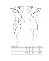 PASSION - FEMME KATRISS CORSET NOIR TAILLE L/XL