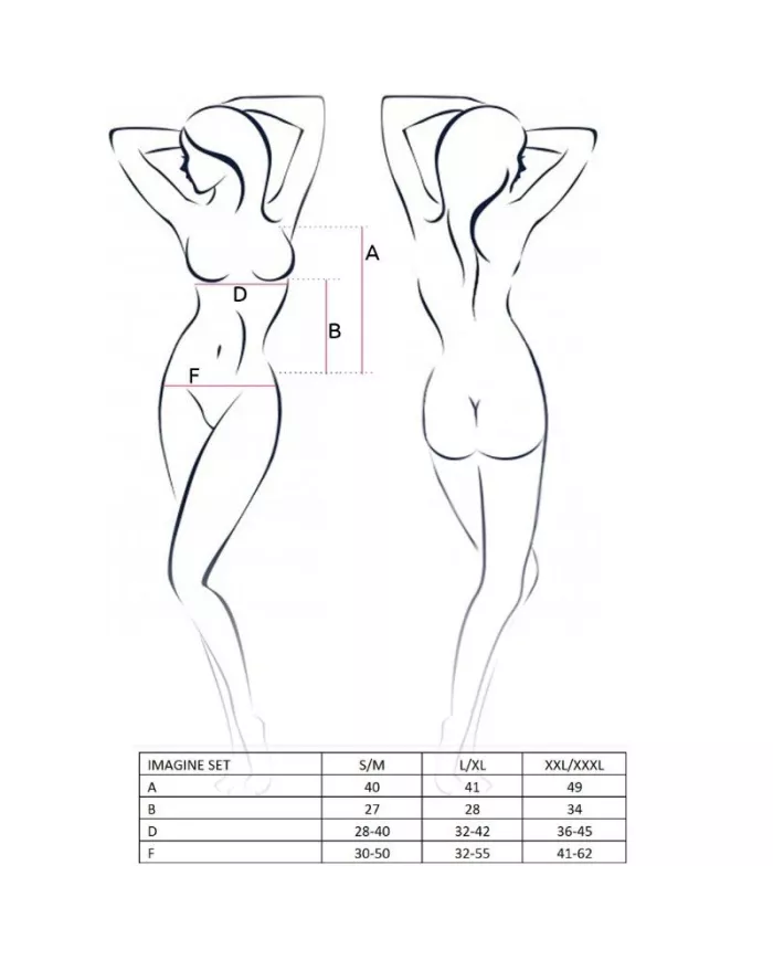 PASSION - ENSEMBLE FEMME IMAGINE TAILLE L/XL PASSION - ENSEMBLE FEMME IMAGINE TAILLE L/XL