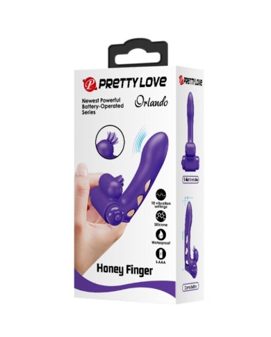 PRETTY LOVE - COUVERCLE DE DOIGT VIBRATEUR ORLANDO VIOLET