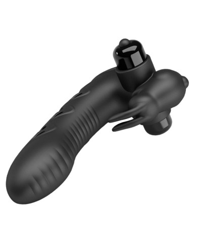 PRETTY LOVE - COUVERCLE DE DOIGT VIBRATEUR LAPIN NOIR VANCE